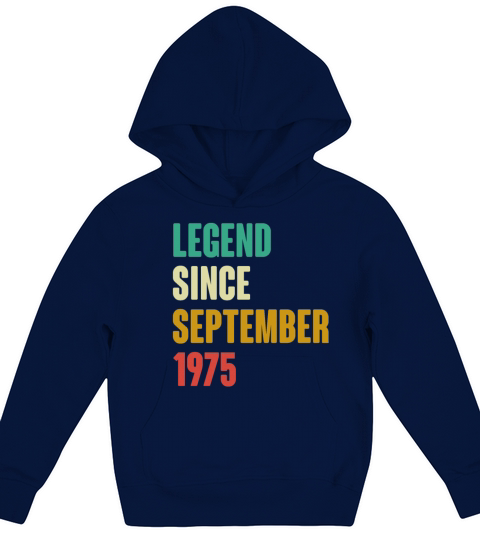 September 1975 47th Birthday 47 Years Old Bday Gi Kids Hoodie