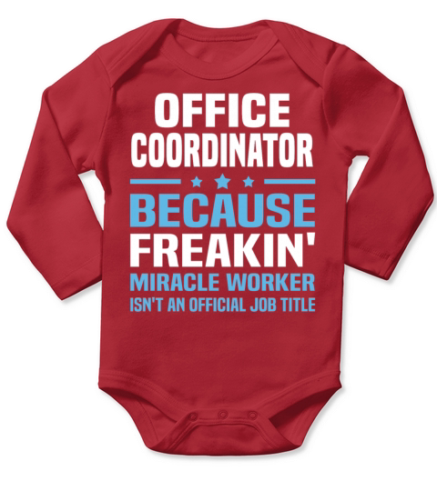 Office Coordinator Long Sleeve Baby One-Piece
