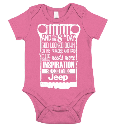 Jeep - The world needs more inspiration Short Sleeve Baby One-Piece