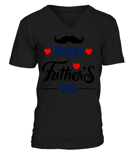 Happy Fathers Day 4 Men's V-Neck T-shirt
