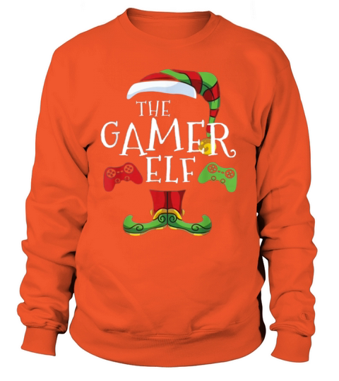 Gamer Elf Family Matching Christmas Group Funny Women's Sweatshirt