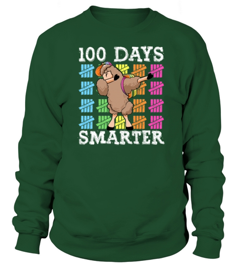 100 Days Of School Dabbing Llama Smarter Boys Men's Sweatshirt
