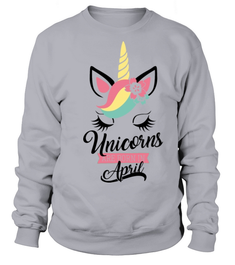 unicorns are born in april Women's Sweatshirt