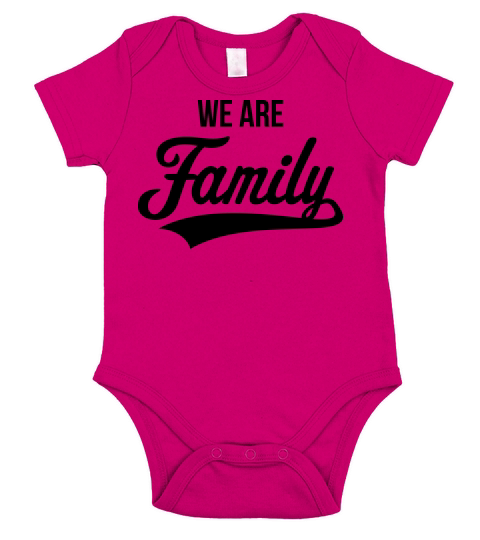 We Are Family Short Sleeve Baby One-Piece