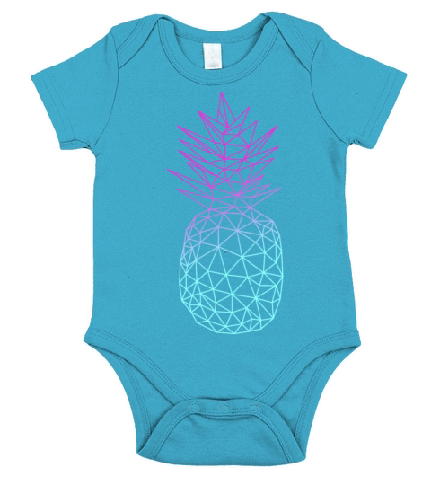 Geometric Pineapple 2 Short Sleeve Baby One-Piece