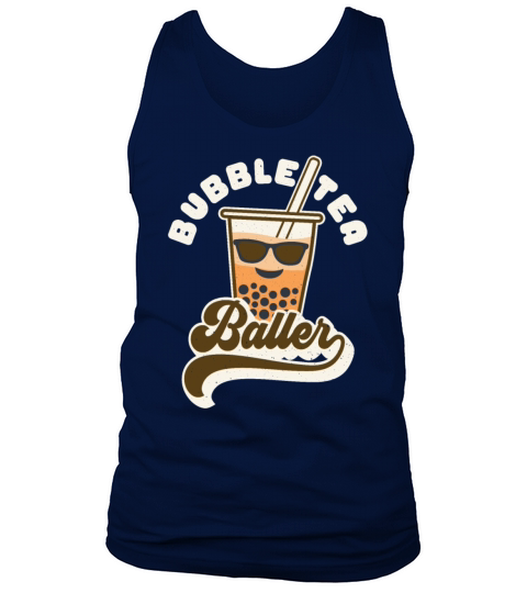 Bubble Tea Baller Vintage Boba Drink Retro Text Men's Tank Top