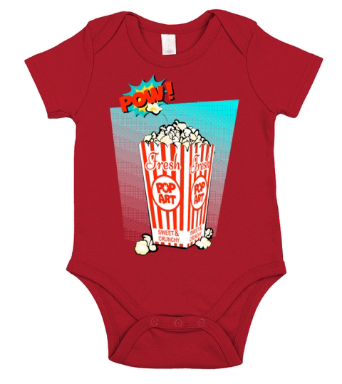 Popart Popcorn Short Sleeve Baby One-Piece