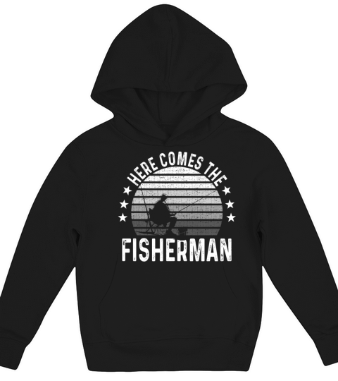 Fishermen Fishing Fish Funny Gift Birthday Present Kids Hoodie