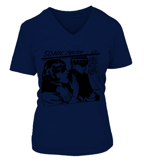 Sonic Youth Band  Goo Tshirt - Ladies V-Neck V-neck T-Shirt Woman