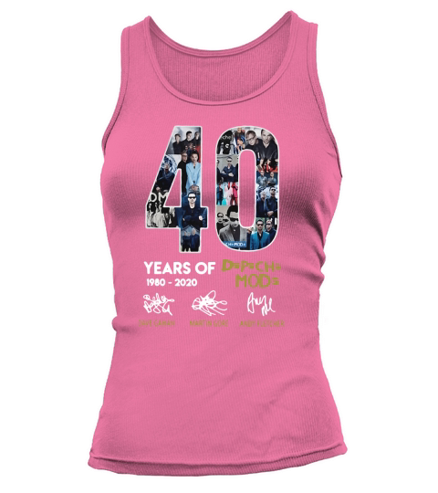 40 years of 1980-2020 Depeche Mode signatures Tank top Woman
