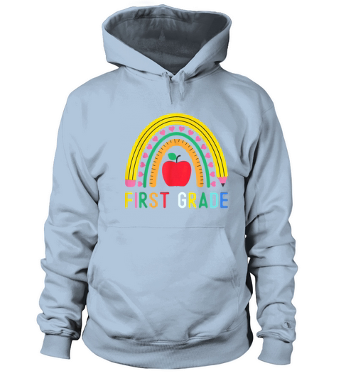 First Grade Rainbow Teacher Team 1st Grade Squad Women's Hoodie