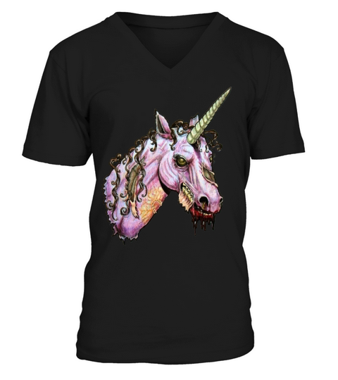 Unicorn Zombie Men's V-Neck T-shirt