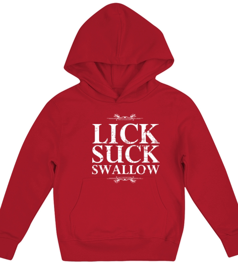 Lick Suck Swallow Vintage Schniblow funny gift kin Kids Hoodie