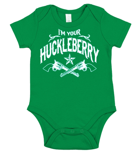 Im Your Huckleberry vintage look Short Sleeve Baby One-Piece