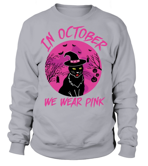 In October We Wear Pink Breast Cancer Men's Sweatshirt
