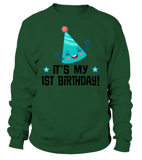 1st Birthday Party Hat Women's Sweatshirt