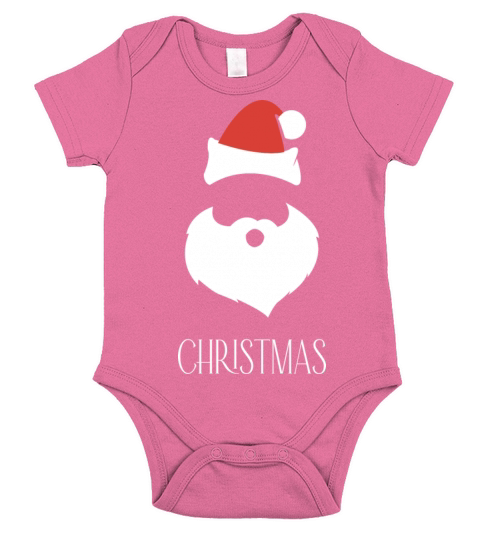 santa funny christmas gift Short Sleeve Baby One-Piece