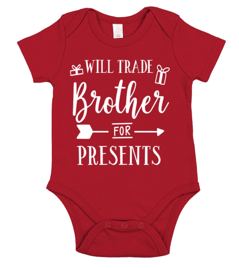 Family Trade Brother For Present Sister Siblings Short Sleeve Baby One-Piece