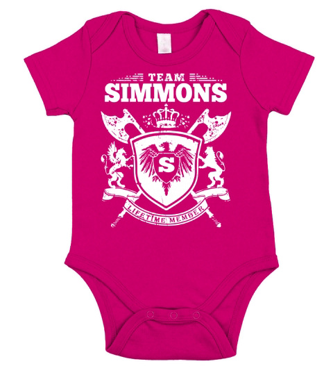 Team Simmons T-Lifetime Member: Tshirts For Team Simmons, Simmons Family, Simmons Company Short Sleeve Baby One-Piece