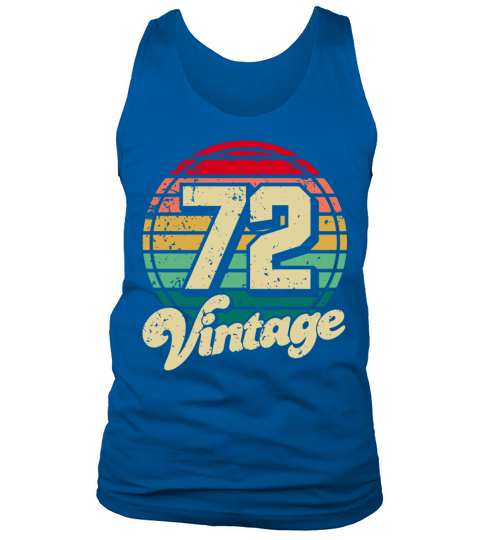 Vintage 1972 50th Birthday Fiftieth Gift Tank Top Unisex