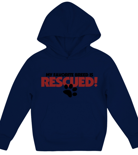 Rescued Dog Kids Hoodie