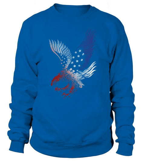 Eagle Design USA Flag Colors Women's Sweatshirt