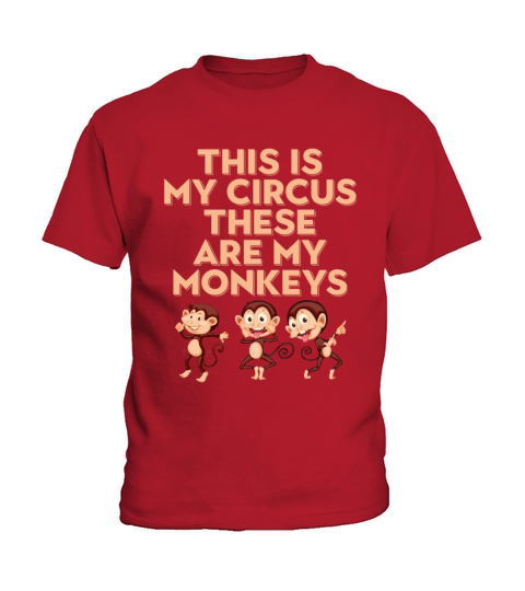 Funny Monkey Humanity Circus Hilarious Animal Humo Kids T-Shirt