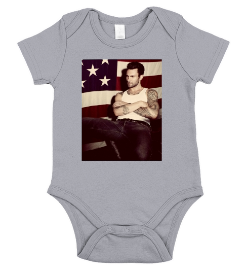 Adam Levine Women Baseball Short Sleeve Baby One-Piece