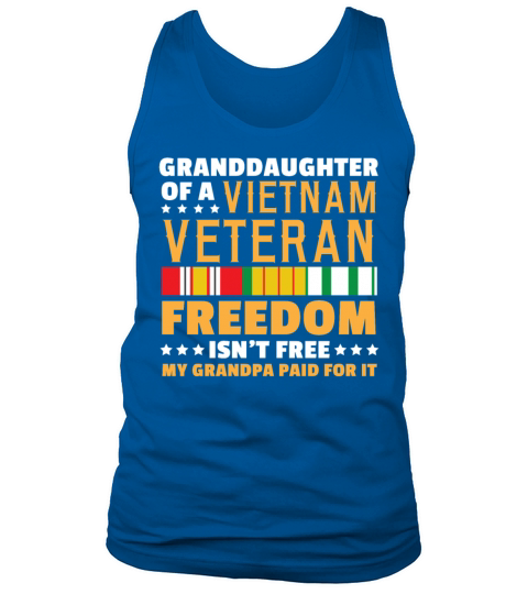 Veterans day - Granddaughter of a Vietnam Veteran Men's Tank Top