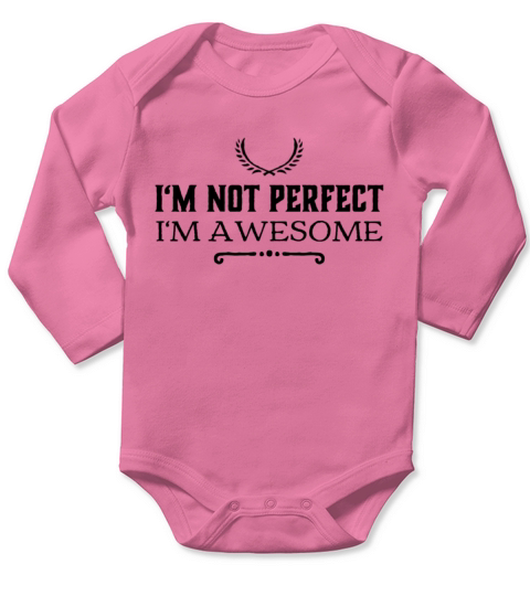 I am Awesome Long Sleeve Baby One-Piece