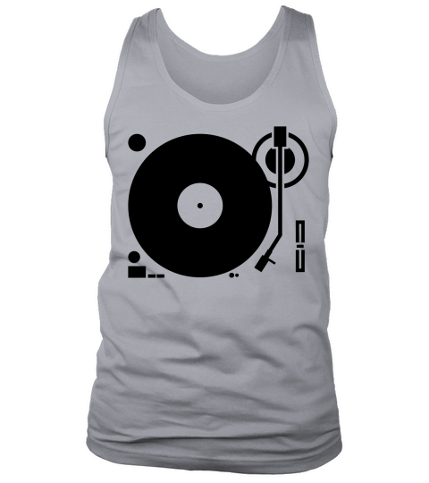headphones record disc platter disk dj play vinyl Men's Tank Top