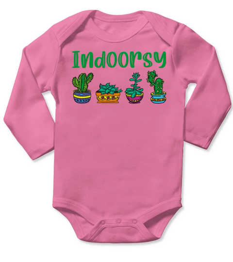 Plant Lover Tiny Indoor Plants Succulents Long Sleeve Baby One-Piece