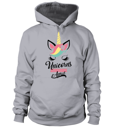 unicorns are born in april Women's Hoodie