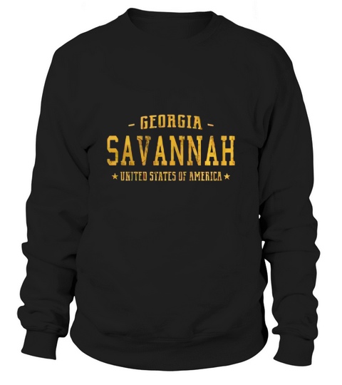 Savannah Georgia T-Shirt Vintage Sports Design Shirt Sweatshirt Unisex