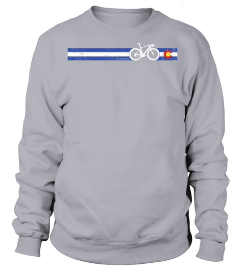 Colorado Flag Cycling Beautiful Native Colorado Men's Sweatshirt