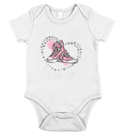 Chucks And Pearls 2021 Short Sleeve Baby One-Piece