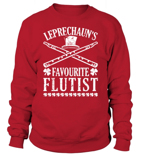 Funny Flutist Musician Irish Flute St Patricks Day Women's Sweatshirt
