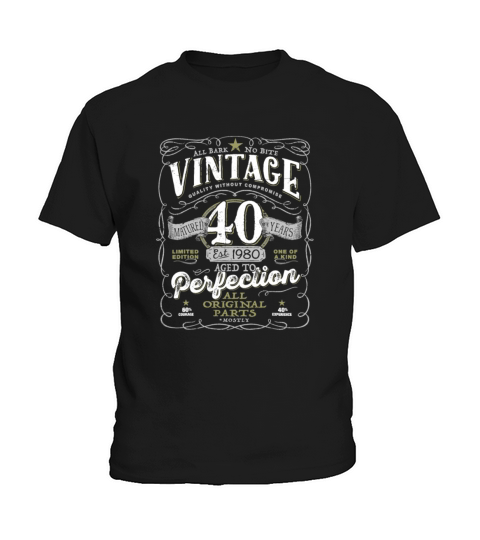 Vintage 40th Birthday 1981 Kids T-Shirt
