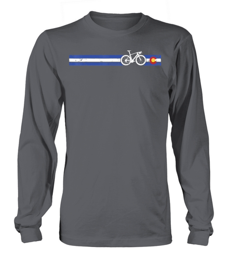 Colorado Flag Cycling Beautiful Native Colorado Men's Long Sleeve