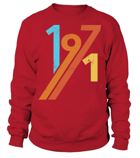 1971 vintage retro birthday Men's Sweatshirt