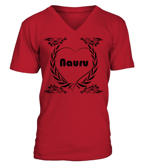 I love Nauru Men's V-Neck T-shirt