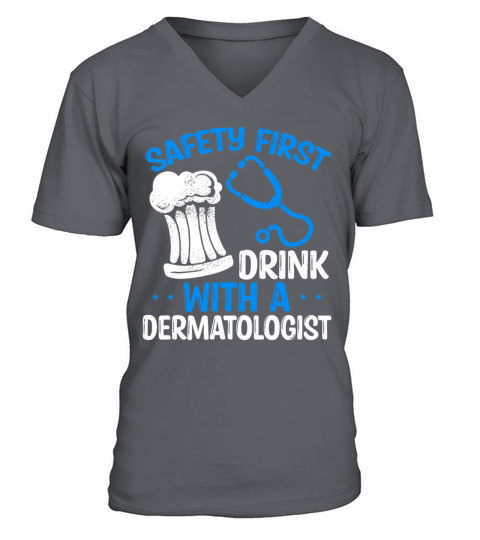 Funny Dermatologist Humor Doctor Accessoires V-Neck T-shirt