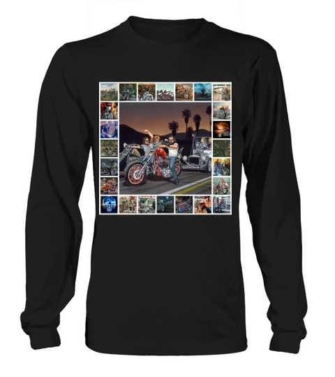 MOTORCYCLES DAVID MANN ART COLLECTION Long sleeved Unisex