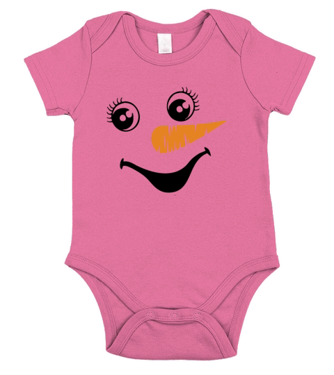 Merry Christmas Snowman Short Sleeve Baby One-Piece