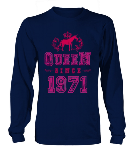 1971 Queen Unicorn Men's Long Sleeve