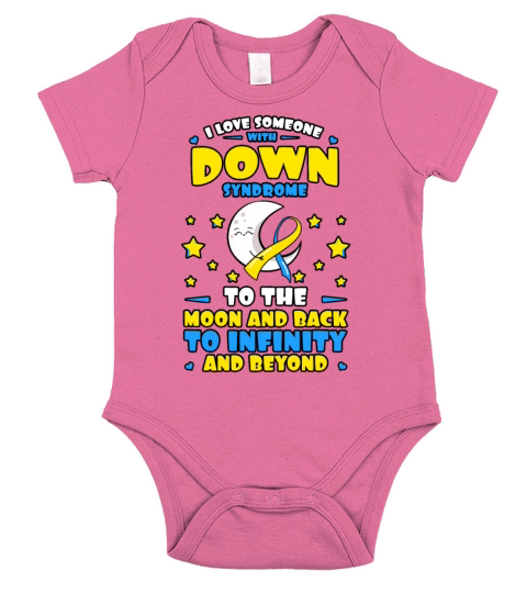 I Love Someone With Down Syndrome Short Sleeve Baby One-Piece