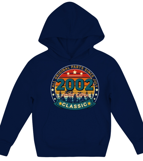 July 2002 Vintage Gift Idea Kids Hoodie