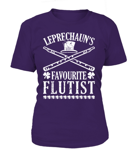 Funny Flutist Musician Irish Flute St Patricks Day T-Shirt Woman