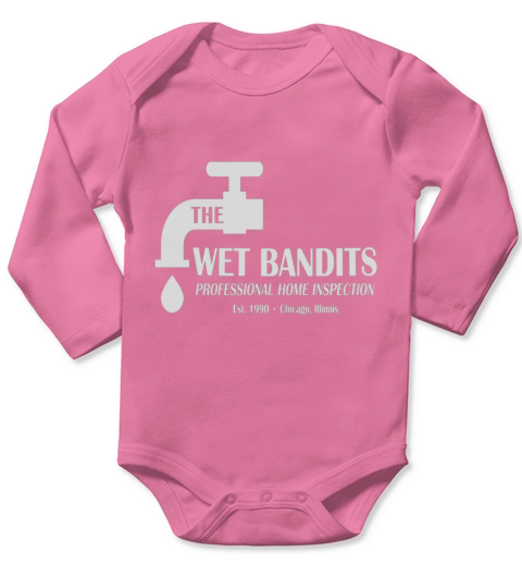 Wet bandits home inspection funny home alone shirt Long Sleeve Baby One-Piece
