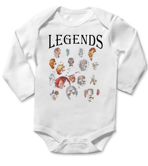 Legends of Horror Long Sleeve Baby One-Piece